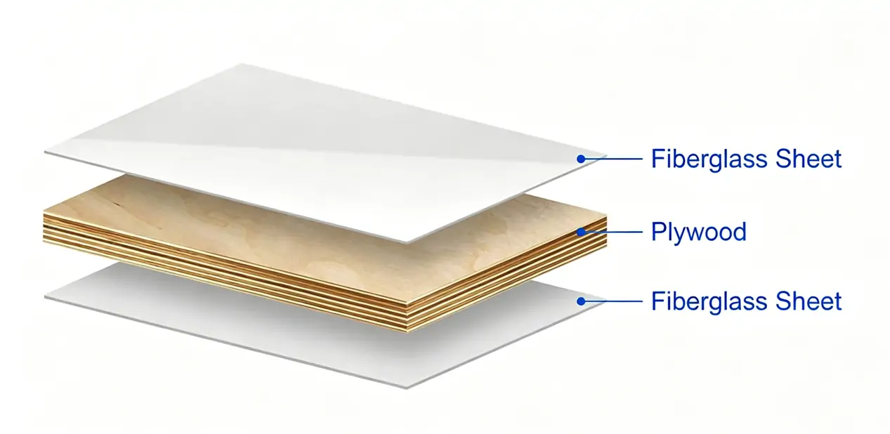 Fiberglass Plywood Sandwich Panels Structures